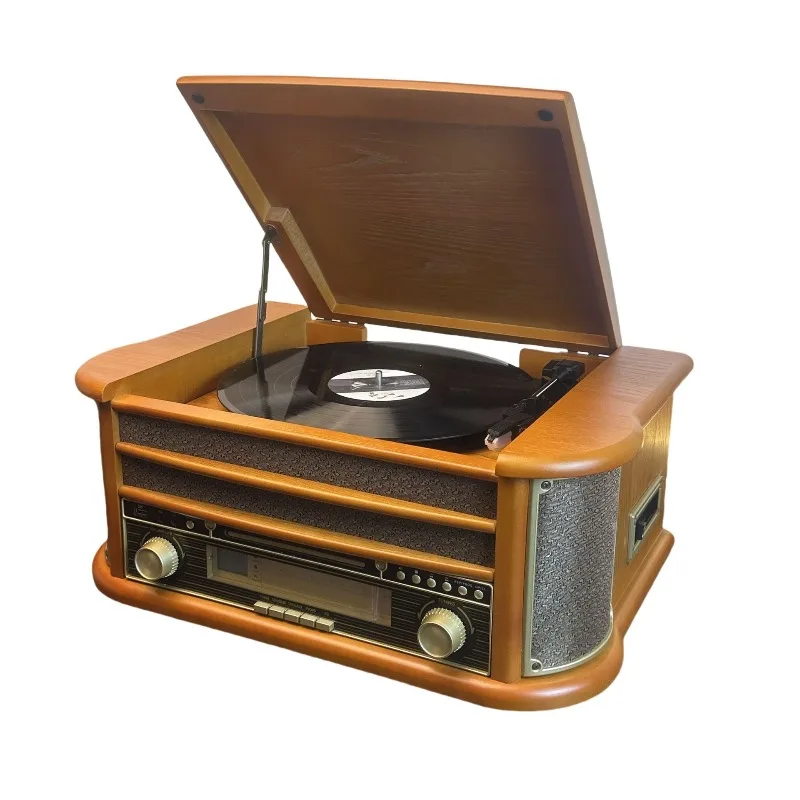 Retro Multifunctional Vinyl Record Player Wooden CD Player Bluetooth Retro FM Radio Integrated Tape Player Ornament
Retro Multifunctional Vinyl Record Player Wooden CD Player Bluetooth Retro FM Radio Integrated Tape Player Ornament