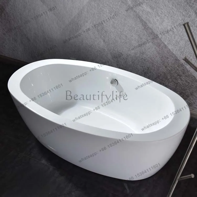 Acrylic independent docking seamless wide-brimmed oval hotel engineering bathtub
Acrylic independent docking seamless wide-brimmed oval hotel engineering bathtub
