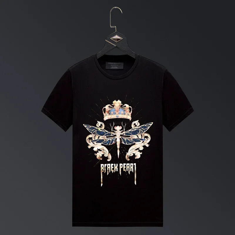 2024 Fashion Rhinestones T Shirt Men Streetwear Clothing Slim Mercerized Cotton O Neck Short Sleeve Printed Tshirt Plus Size 6XL
2024 Fashion Rhinestones T Shirt Men Streetwear Clothing Slim Mercerized Cotton O Neck Short Sleeve Printed Tshirt Plus Size 6XL