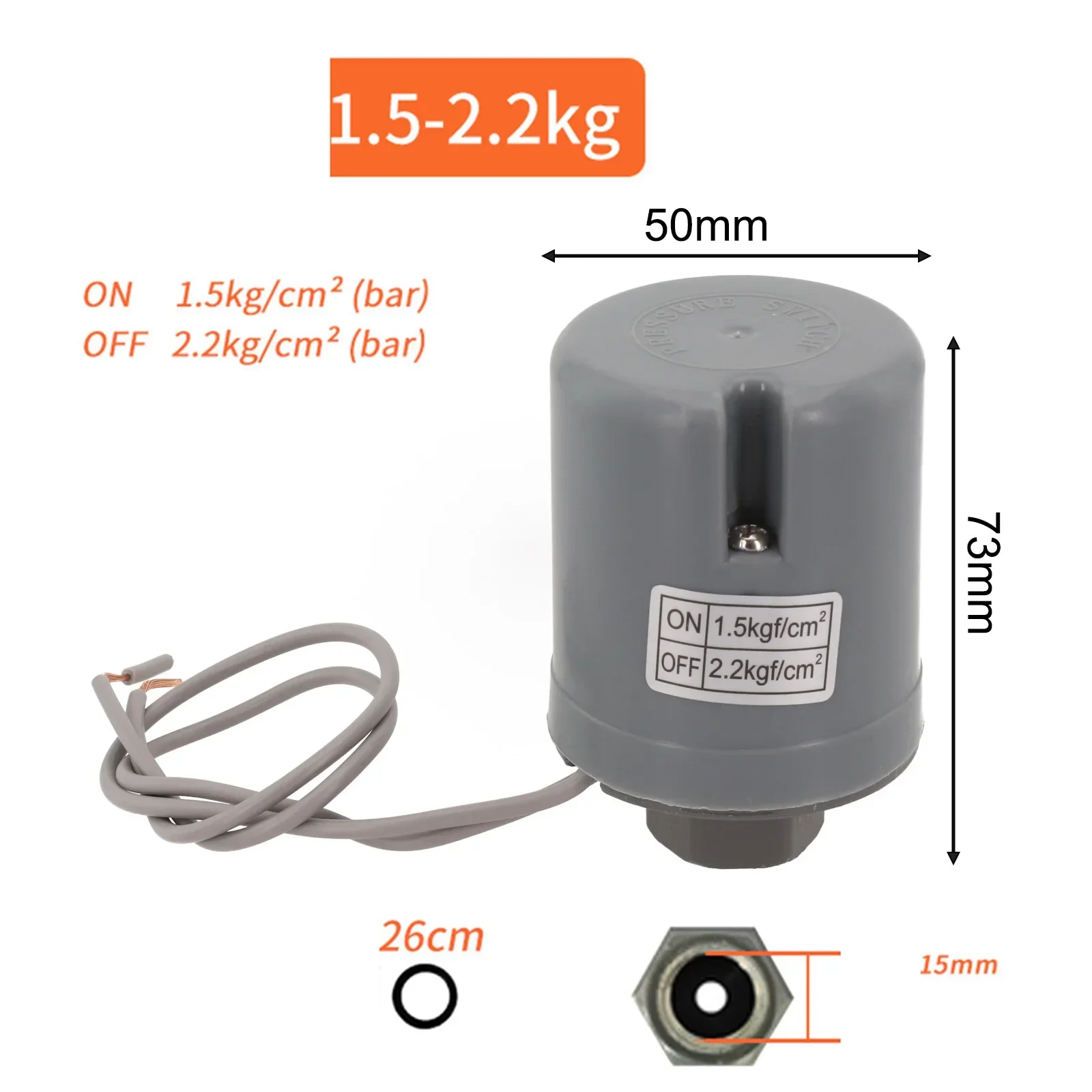 For Hot And Cold Water Pumps Pressure Switch Controller Automatic Water Pump Pressure Switch Silver Double-contact Clutch
For Hot And Cold Water Pumps Pressure Switch Controller Automatic Water Pump Pressure Switch Silver Double-contact Clutch