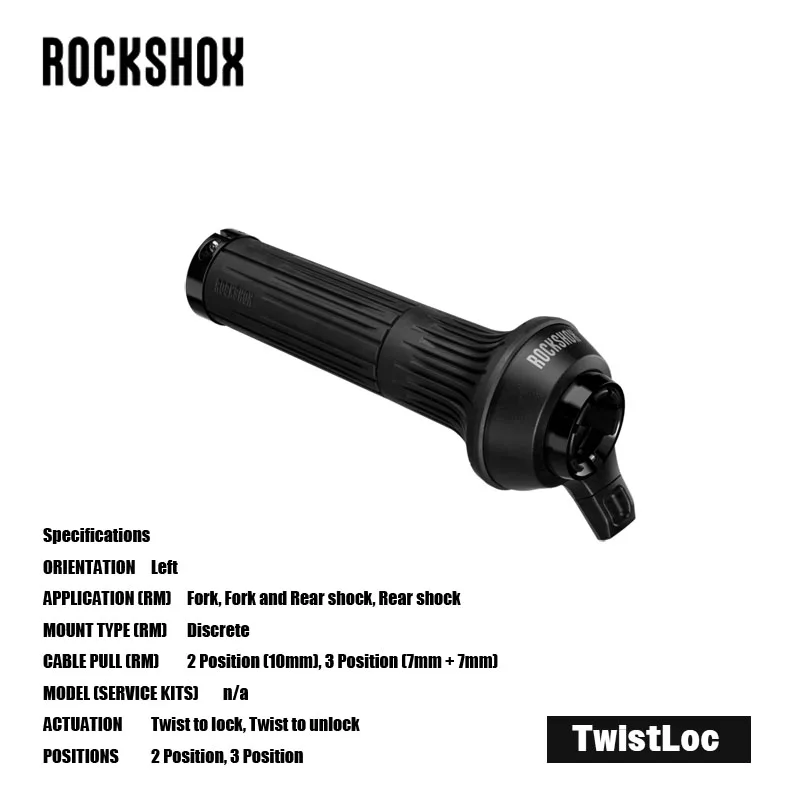 ROCKSHOX RemtoeTwistLoc Easy action - twist back to lock, forward to release 2P/ 3P MTB & Road bicycle acesssories cycling
ROCKSHOX RemtoeTwistLoc Easy action - twist back to lock, forward to release 2P/ 3P MTB & Road bicycle acesssories cycling