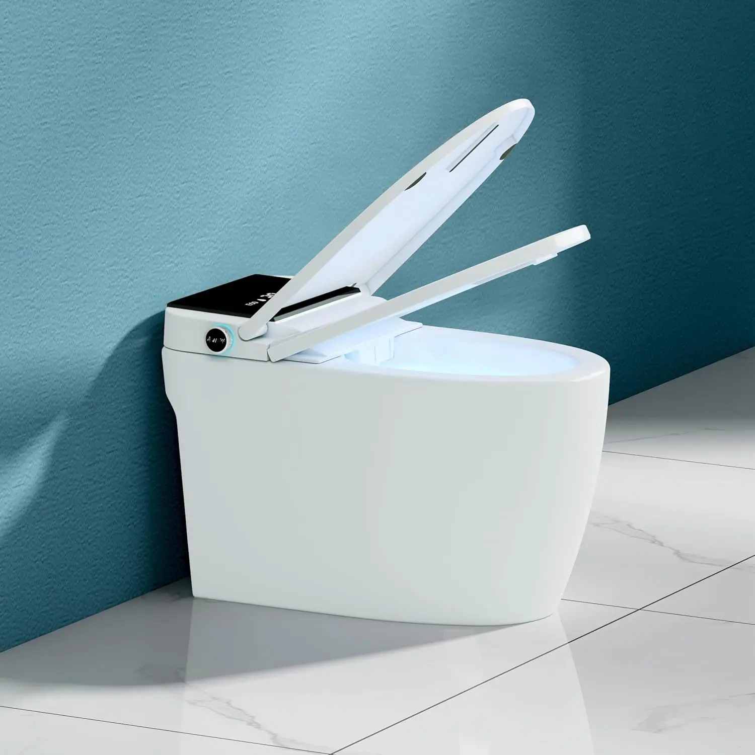 Smart Toilet with Built-In Bidet and Tank – Heated Seat, Dual Flush, Foam Shield, Warm Water & Dryer, Auto Flush,, Customized
Smart Toilet with Built-In Bidet and Tank – Heated Seat, Dual Flush, Foam Shield, Warm Water & Dryer, Auto Flush,, Customized