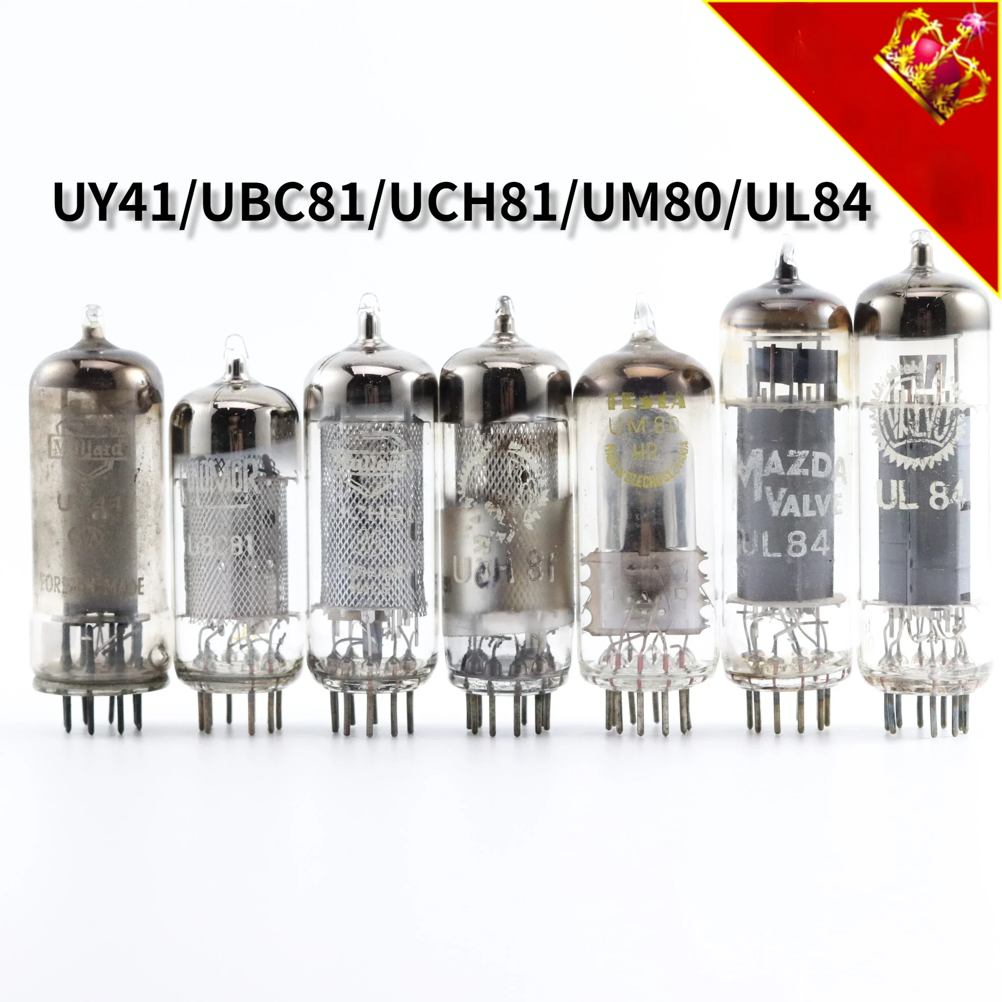TESLA UY41/UBC81/UCH81/UM80/UL84 Electronic Tube with Circular Ring/D Ring Power Amplifier
TESLA UY41/UBC81/UCH81/UM80/UL84 Electronic Tube with Circular Ring/D Ring Power Amplifier