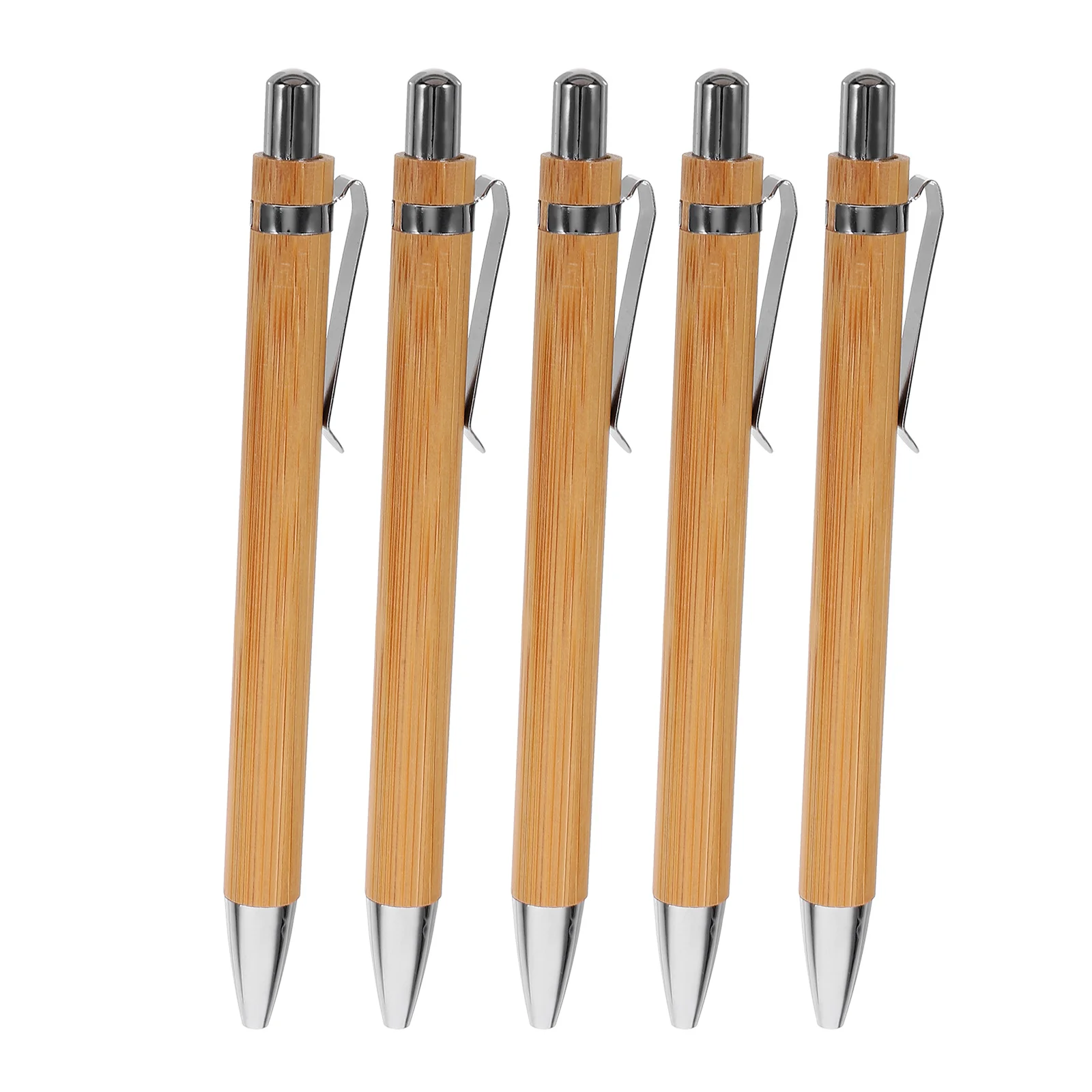 5pcs Bamboo Retractable Ballpoint Pen 1mm Black Core School Office Supplies Ergonomic Portable Writing Tool Gift Set
5pcs Bamboo Retractable Ballpoint Pen 1mm Black Core School Office Supplies Ergonomic Portable Writing Tool Gift Set