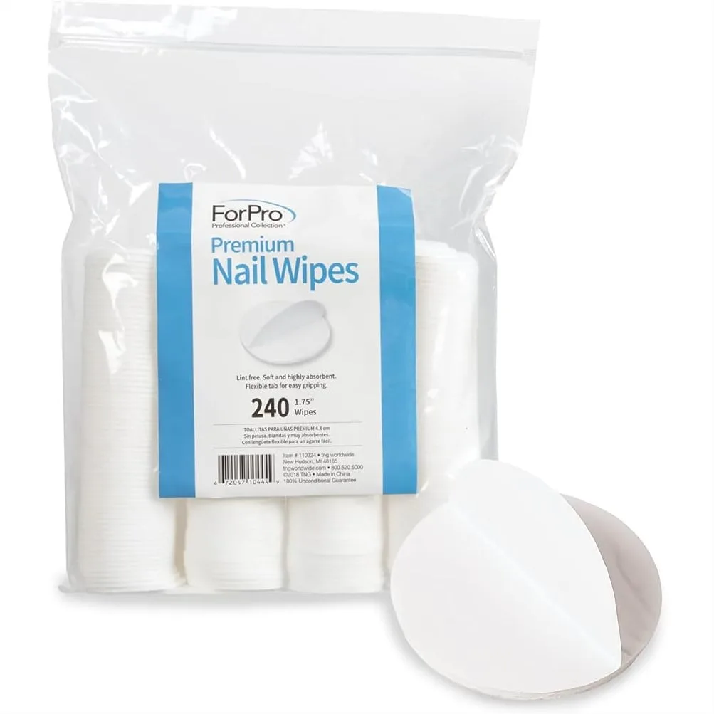 Lint-Free Nail Wipes, Premium Cotton Rounds for Removing Nail Polish, 240 Count Bulk Pack
Lint-Free Nail Wipes, Premium Cotton Rounds for Removing Nail Polish, 240 Count Bulk Pack