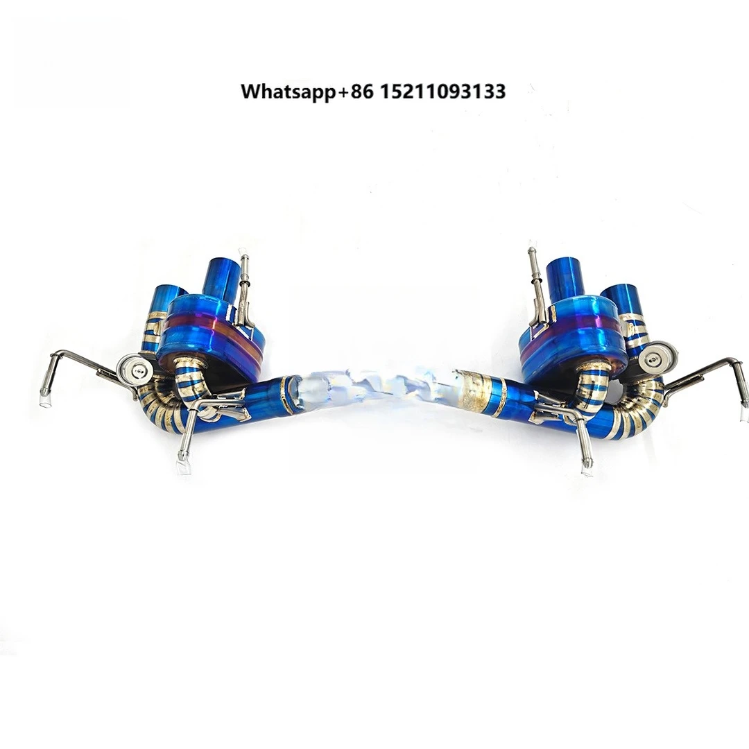 Titanium Muffler Exhaust GTS/Competizione 6.5L V12 X-pipe Valved Remote Control Exhaust System
Titanium Muffler Exhaust GTS/Competizione 6.5L V12 X-pipe Valved Remote Control Exhaust System