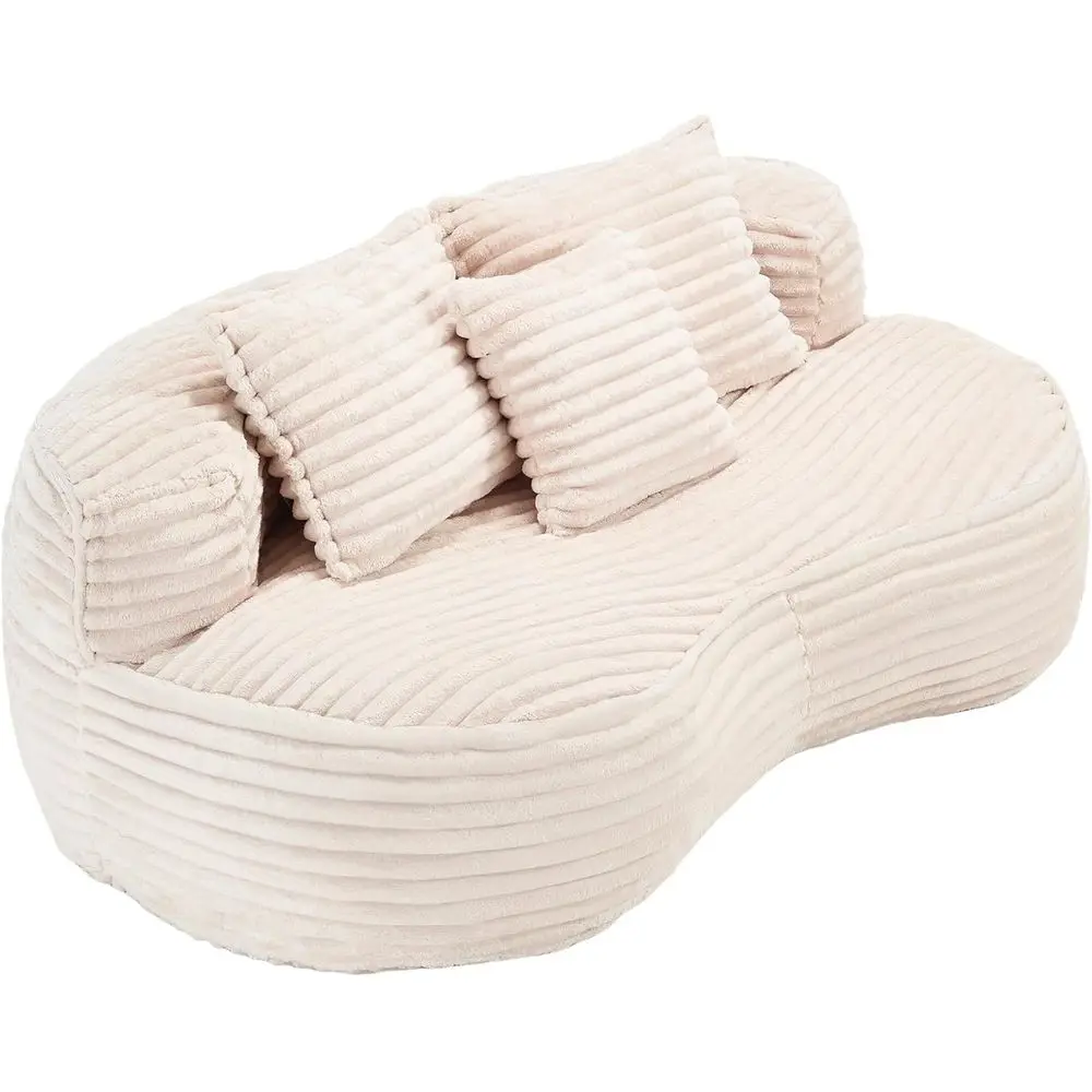 Уютный вельветовый шезлонг-мешок для всех возрастов, подходит для внутреннего и наружного использования, бежевый
Уютный вельветовый шезлонг-мешок для всех возрастов, подходит для внутреннего и наружного использования, бежевый