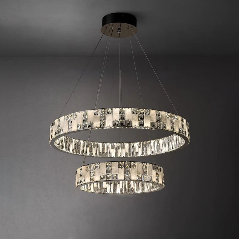 Luxury Gold Marble Crystal Chandelier light circular ceiling lamp hotel hall villa staircase Living Room Restaurant LED lamp
Luxury Gold Marble Crystal Chandelier light circular ceiling lamp hotel hall villa staircase Living Room Restaurant LED lamp
