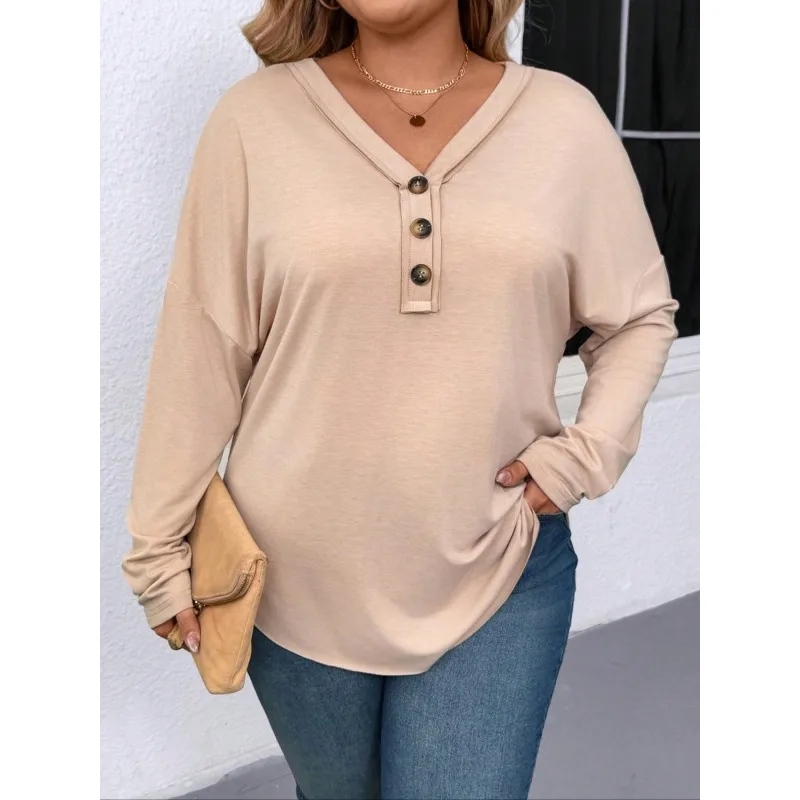 Плюс размер 1XL-5XL, новая женская модная футболка с круглым вырезом и изогнутым подолом, свободная удобная футболка, повседневный модный топ
Плюс размер 1XL-5XL, новая женская модная футболка с круглым вырезом и изогнутым подолом, свободная удобная футболка, повседневный модный топ