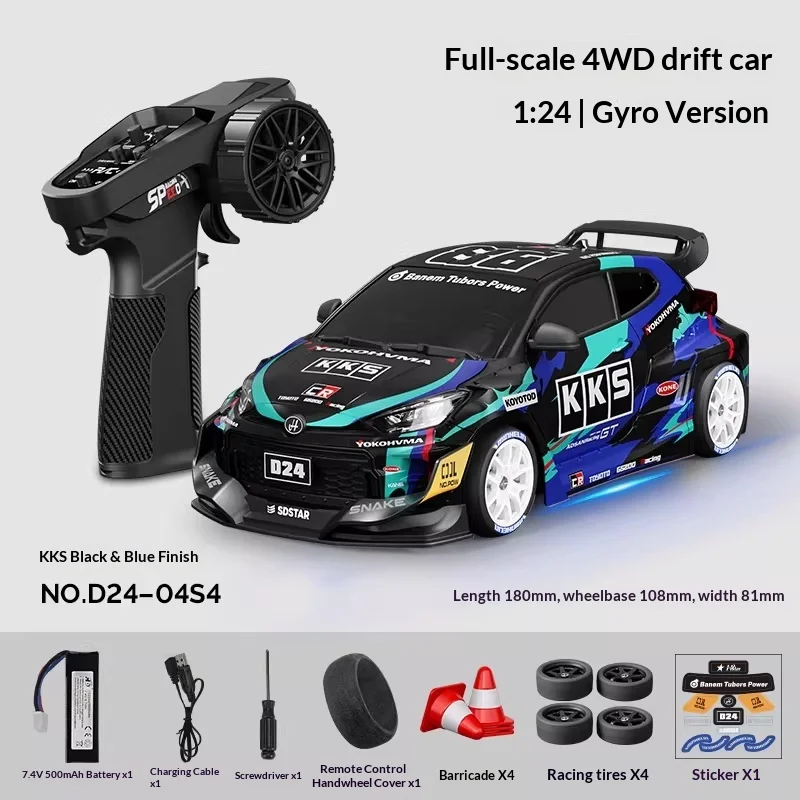 HongXing 1/24 RC Car Drift 2.4Ghz Full Proportional 4WD Q/S Series Professional with Gyro Servo Toys RC Car Children Gifts
HongXing 1/24 RC Car Drift 2.4Ghz Full Proportional 4WD Q/S Series Professional with Gyro Servo Toys RC Car Children Gifts