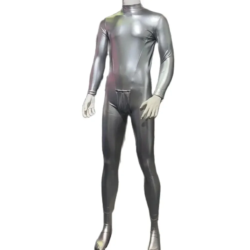 Valet Tights Faux Latex Footman Catsuit PU Leather Bodysuit Convex Pouch Button Crotch Leotard Cosplay Jumpsuit Conjoin Unitard
Valet Tights Faux Latex Footman Catsuit PU Leather Bodysuit Convex Pouch Button Crotch Leotard Cosplay Jumpsuit Conjoin Unitard