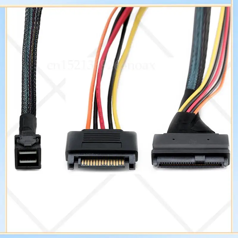 -SPOR 15Pin SATA Power Supply 12G Mini SAS HD To For U. 2 36P SFF-8643 Cable 0.75M, Built-In For U. 2 SSD SAS For U. 2 SFF-8639
-SPOR 15Pin SATA Power Supply 12G Mini SAS HD To For U. 2 36P SFF-8643 Cable 0.75M, Built-In For U. 2 SSD SAS For U. 2 SFF-8639