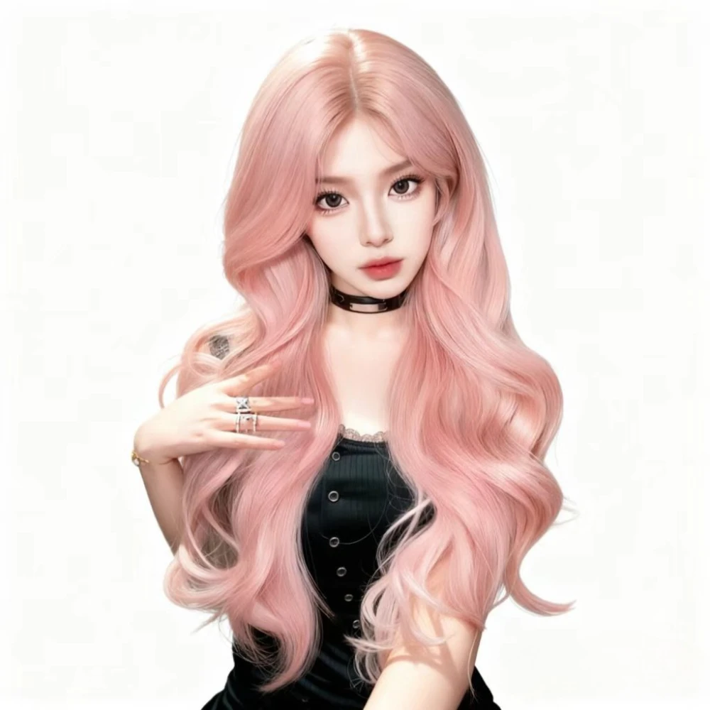 Light Pink Fresh Green Long Curly Middle Part Wig Natural Wavy Synthetic Hair Daily Anime Cos Photography Party Wig
Light Pink Fresh Green Long Curly Middle Part Wig Natural Wavy Synthetic Hair Daily Anime Cos Photography Party Wig