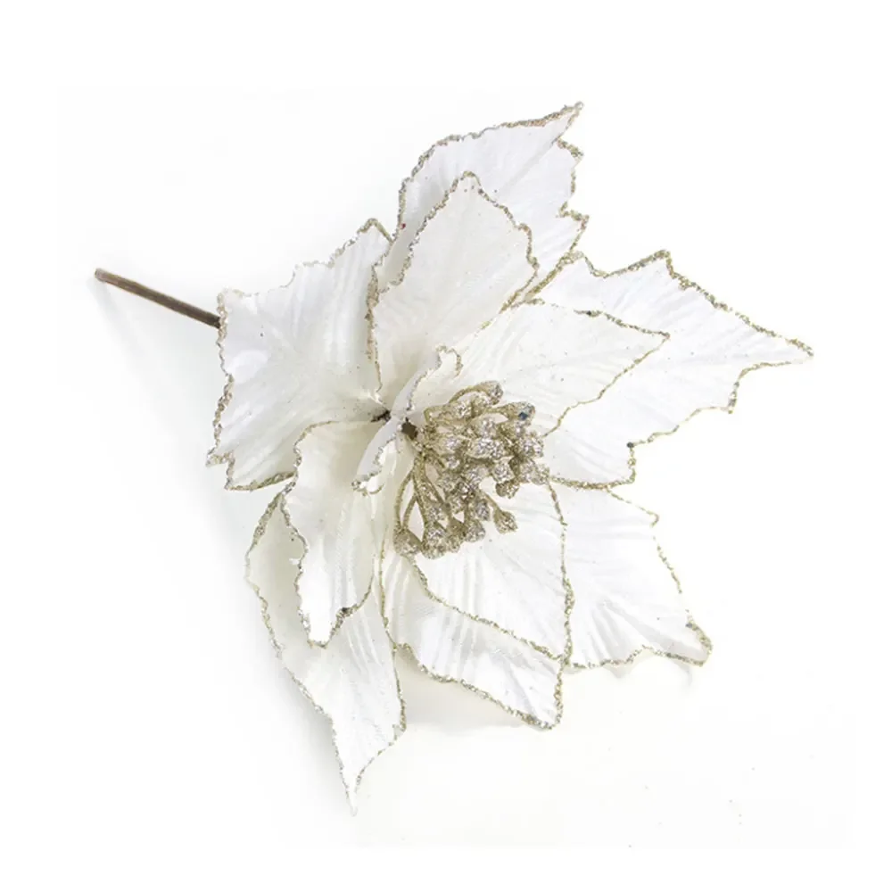 Glitter Artificial Christmas Flowers Xmas Tree Ornaments Fake Flower Pendant New Year Party Decorations Gifts Navidad Home Decor
Glitter Artificial Christmas Flowers Xmas Tree Ornaments Fake Flower Pendant New Year Party Decorations Gifts Navidad Home Decor