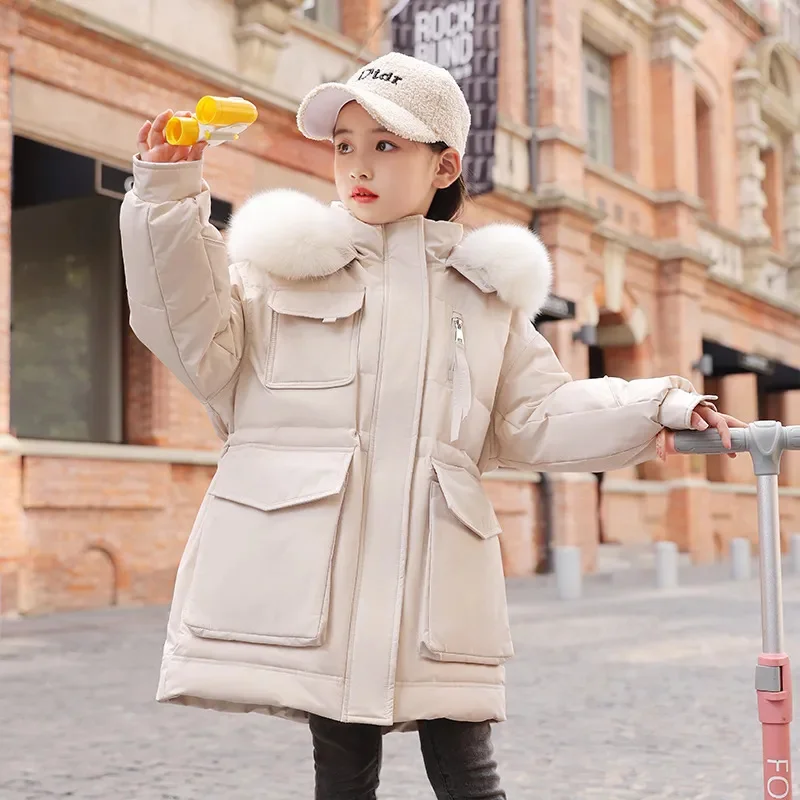 Girls Winter Jacket 2023 New Children Hooded Duck Down Coat Long Fur Collar Parkas Kids Warm Pocket Snowsuit Outerwear & Coats
Girls Winter Jacket 2023 New Children Hooded Duck Down Coat Long Fur Collar Parkas Kids Warm Pocket Snowsuit Outerwear & Coats