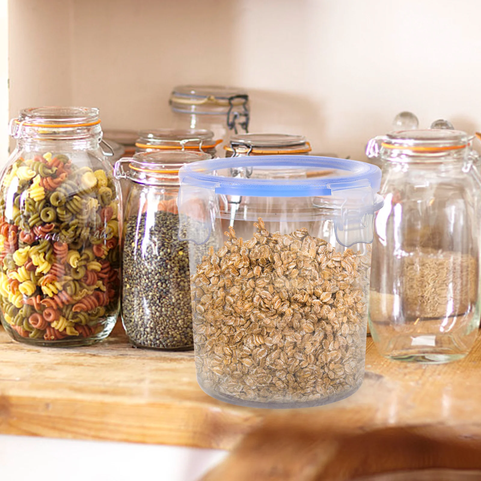 4Pcs Sealed Storage Buckets Dustproof Moisture-Proof Food Preservation Box Kitchen Storage Jar Clear Airtight Container for Rice 
4Pcs Sealed Storage Buckets Dustproof Moisture-Proof Food Preservation Box Kitchen Storage Jar Clear Airtight Container for Rice