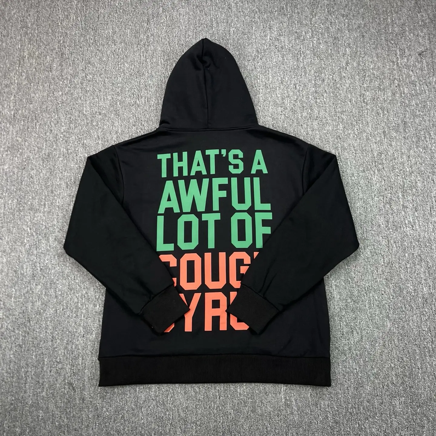 THAT'S A AWFUL LOT OF COUGH SYRUP зеленые пуловеры с буквенным принтом, черная толстовка с капюшоном для мужчин и женщин, флисовые толстовки с капюшоном большого размера
THAT'S A AWFUL LOT OF COUGH SYRUP зеленые пуловеры с буквенным принтом, черная толстовка с капюшоном для мужчин и женщин, флисовые толстовки с капюшоном большого размера