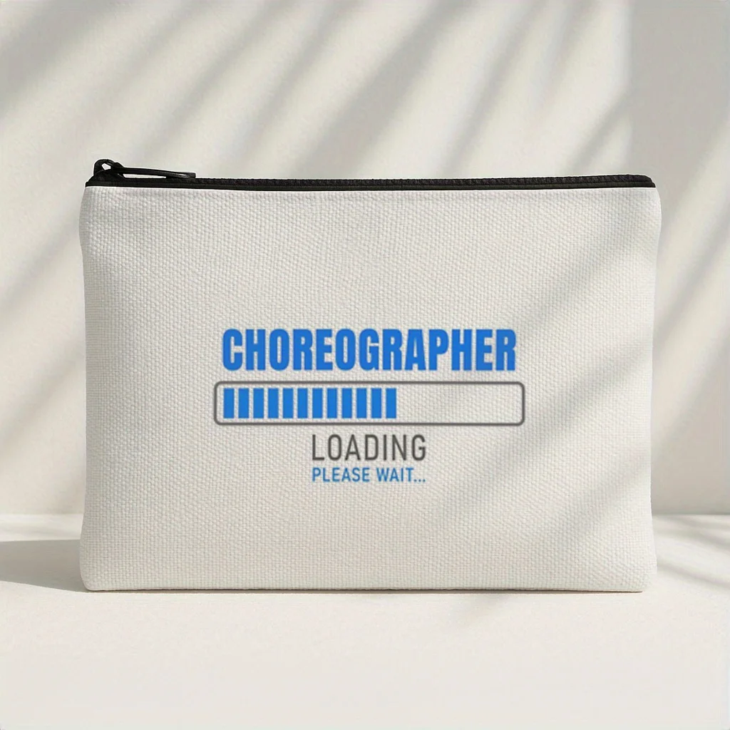 Choreographer Themed Zip Pouch Makeup Bag Durable Polyester Portable Organizer with Icon Dance Inspired Design for Dancers
Choreographer Themed Zip Pouch Makeup Bag Durable Polyester Portable Organizer with Icon Dance Inspired Design for Dancers