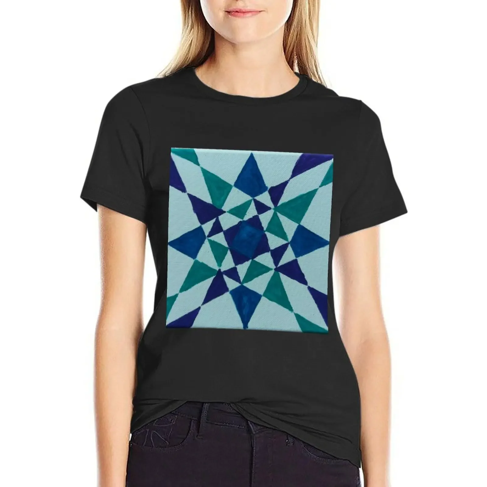 Geometric Star T-Shirt quick drying funny animal prinfor cropped t shirts for Women
Geometric Star T-Shirt quick drying funny animal prinfor cropped t shirts for Women
