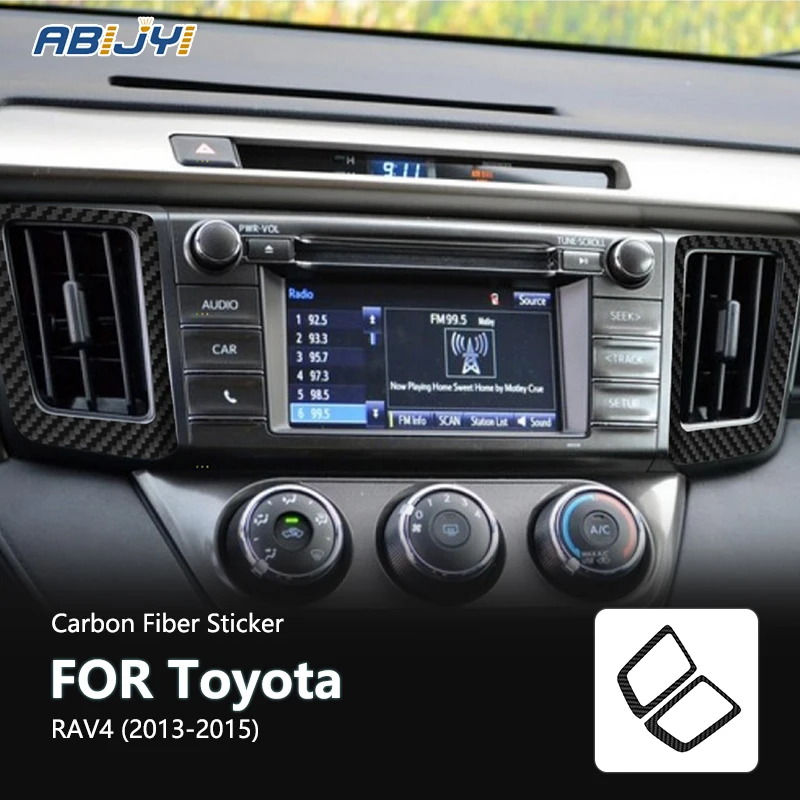 For Toyota RAV4 2013 2014 2015 New Carbon Fiber Interior Center Air Vent Frame Decoration Sticker Decal Car Accessories
For Toyota RAV4 2013 2014 2015 New Carbon Fiber Interior Center Air Vent Frame Decoration Sticker Decal Car Accessories