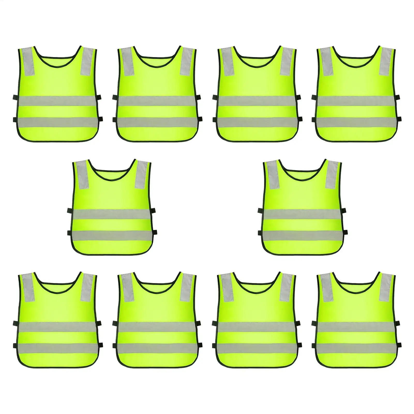 Детский светоотражающий жилет безопасности, 10 шт., уличный жилет, безопасные жилеты высокой видимости для дорожного движения, ходьбы, бега, езды на велосипеде, катания на лыжах
Детский светоотражающий жилет безопасности, 10 шт., уличный жилет, безопасные жилеты высокой видимости для дорожного движения, ходьбы, бега, езды на велосипеде, катания на лыжах