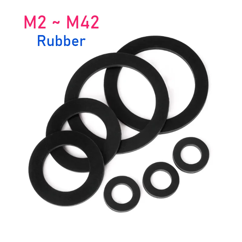 Black Flat Washer M2 M2.5 M3 M4 M5 M6 M7 M8 M10 M12~M42 Soft Rubber Flat Gaskets Anti Oil Seal Washers Waterproof O-Ring
Black Flat Washer M2 M2.5 M3 M4 M5 M6 M7 M8 M10 M12~M42 Soft Rubber Flat Gaskets Anti Oil Seal Washers Waterproof O-Ring