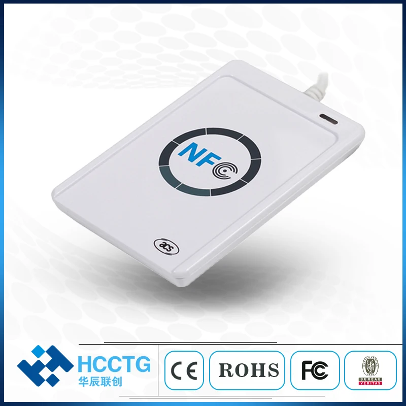 Портативный 13,56 МГц RFID ISO14443 USB бесконтактный считыватель карт NFC ACR122U-A9
Портативный 13,56 МГц RFID ISO14443 USB бесконтактный считыватель карт NFC ACR122U-A9