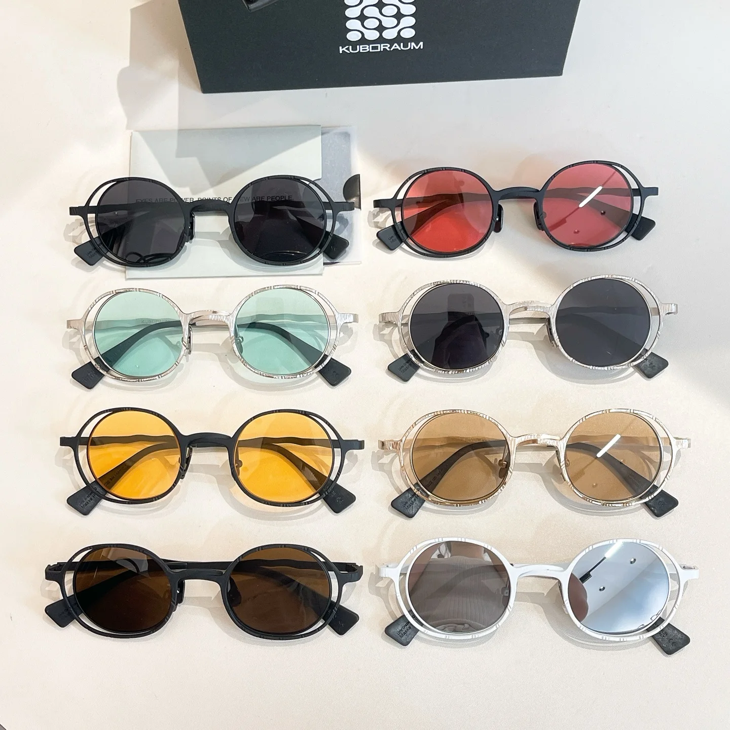 KUBORAUM Germany Brand Designer Women Sunglasses Double Circles Alloy Men Round Retro Artistic Handmade Fashion Eyewear H11
KUBORAUM Germany Brand Designer Women Sunglasses Double Circles Alloy Men Round Retro Artistic Handmade Fashion Eyewear H11