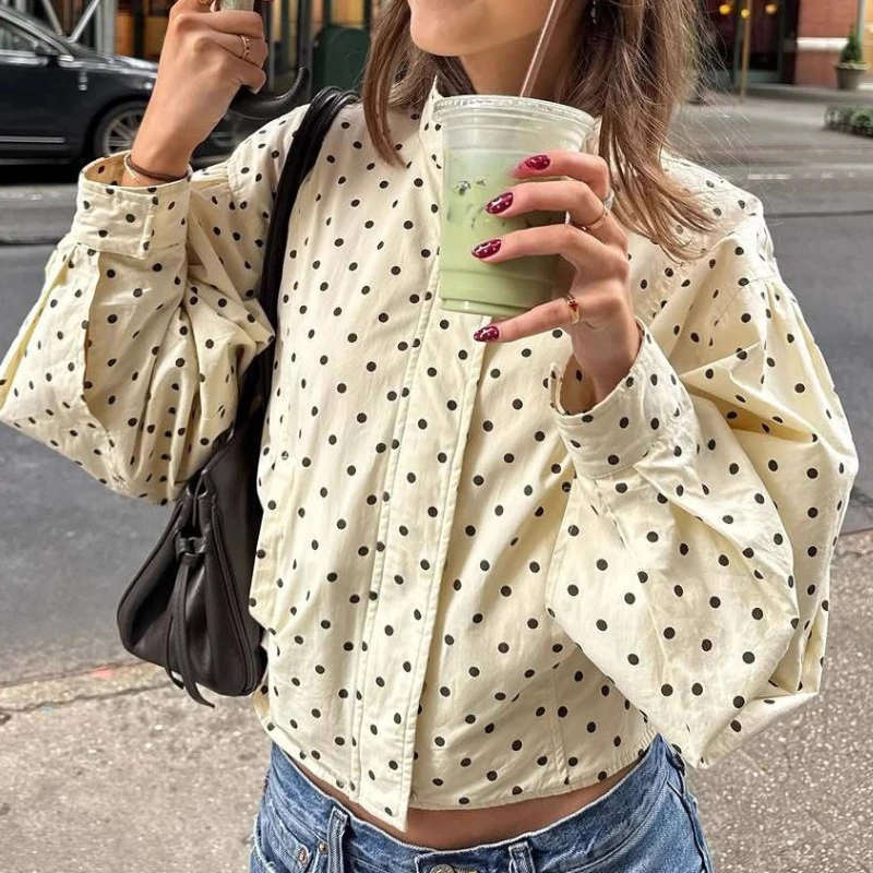 Korean Thin Loose Polka-dot Cardigan Jacket 2025 Spring and Autumn Fashion Street Style Women's Jacket
Korean Thin Loose Polka-dot Cardigan Jacket 2025 Spring and Autumn Fashion Street Style Women's Jacket