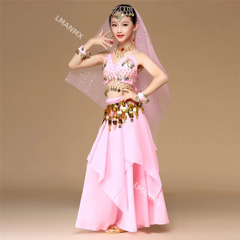 5pcs/set Pink Style Kids Belly Dance Costume Oriental Dance Costumes Belly Dancer Clothes Indian Dance Costumes For Kids
5pcs/set Pink Style Kids Belly Dance Costume Oriental Dance Costumes Belly Dancer Clothes Indian Dance Costumes For Kids