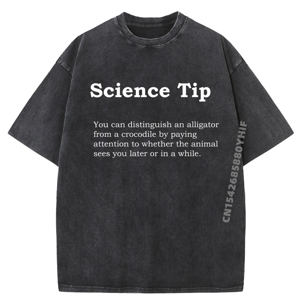 Crocodile Alligator Funny Science Tip Funny White Design Black Graphic Tees Men's T-Shirts Casual Washed Shirt
Crocodile Alligator Funny Science Tip Funny White Design Black Graphic Tees Men's T-Shirts Casual Washed Shirt