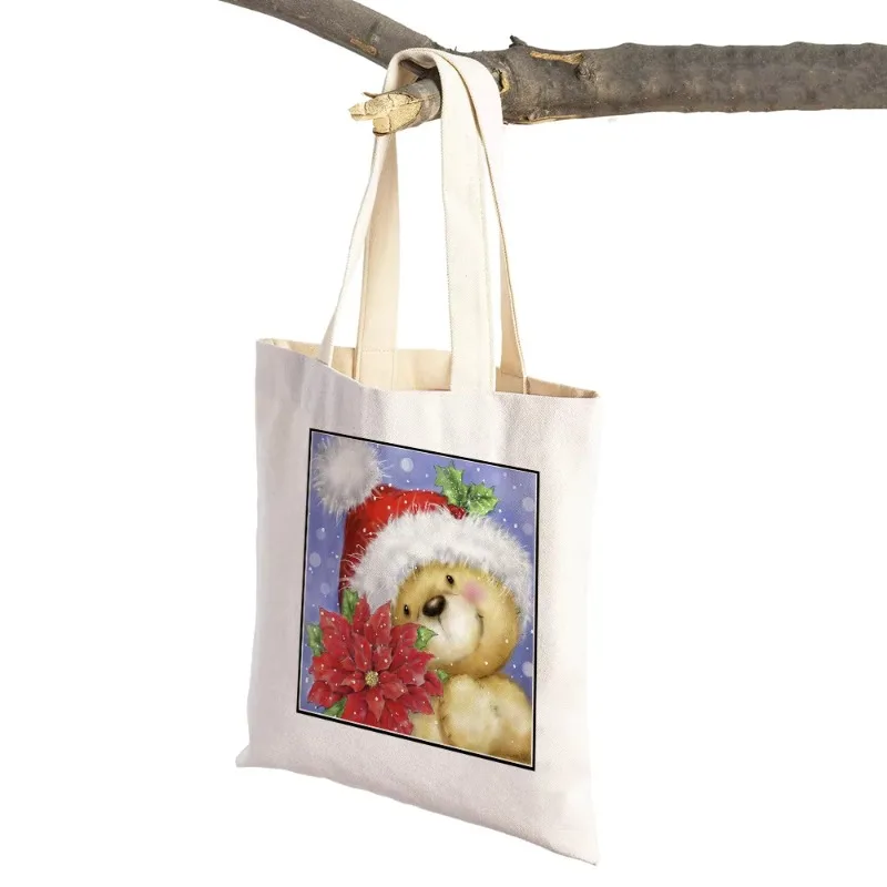 Merry Christmas Casual Women Shopping Bags Cartoon Santa Claus Snowman Foldable Eco Canvas Lady Shopper Bag Xmas Tote Handbag
Merry Christmas Casual Women Shopping Bags Cartoon Santa Claus Snowman Foldable Eco Canvas Lady Shopper Bag Xmas Tote Handbag