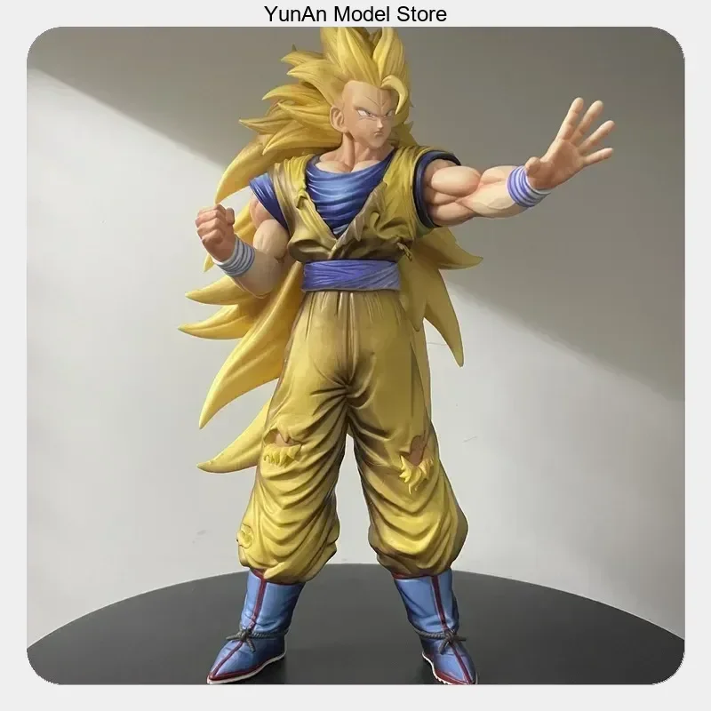 33cm Dragon Ball Super Saiyan 3 Goku Hand Raised Standing Pose Anime Figure Desktop Decoration Collectible Toy
33cm Dragon Ball Super Saiyan 3 Goku Hand Raised Standing Pose Anime Figure Desktop Decoration Collectible Toy