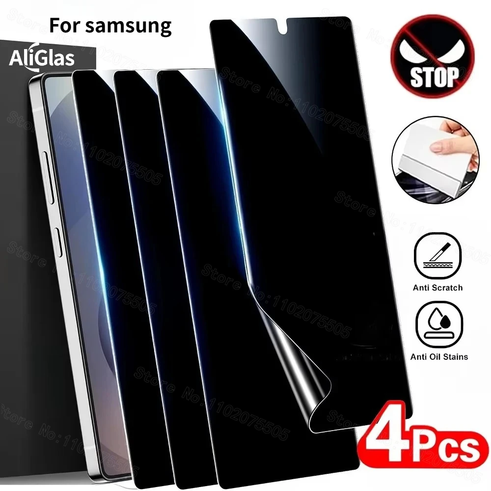 4Pcs Anti Spy Hydrogel Film for Samsung Galaxy S21 S22 S23 S24 S25 S26 Ultra Plus Screen Protector S21 S23 S24 S25FE S25 S26Edge
4Pcs Anti Spy Hydrogel Film for Samsung Galaxy S21 S22 S23 S24 S25 S26 Ultra Plus Screen Protector S21 S23 S24 S25FE S25 S26Edge