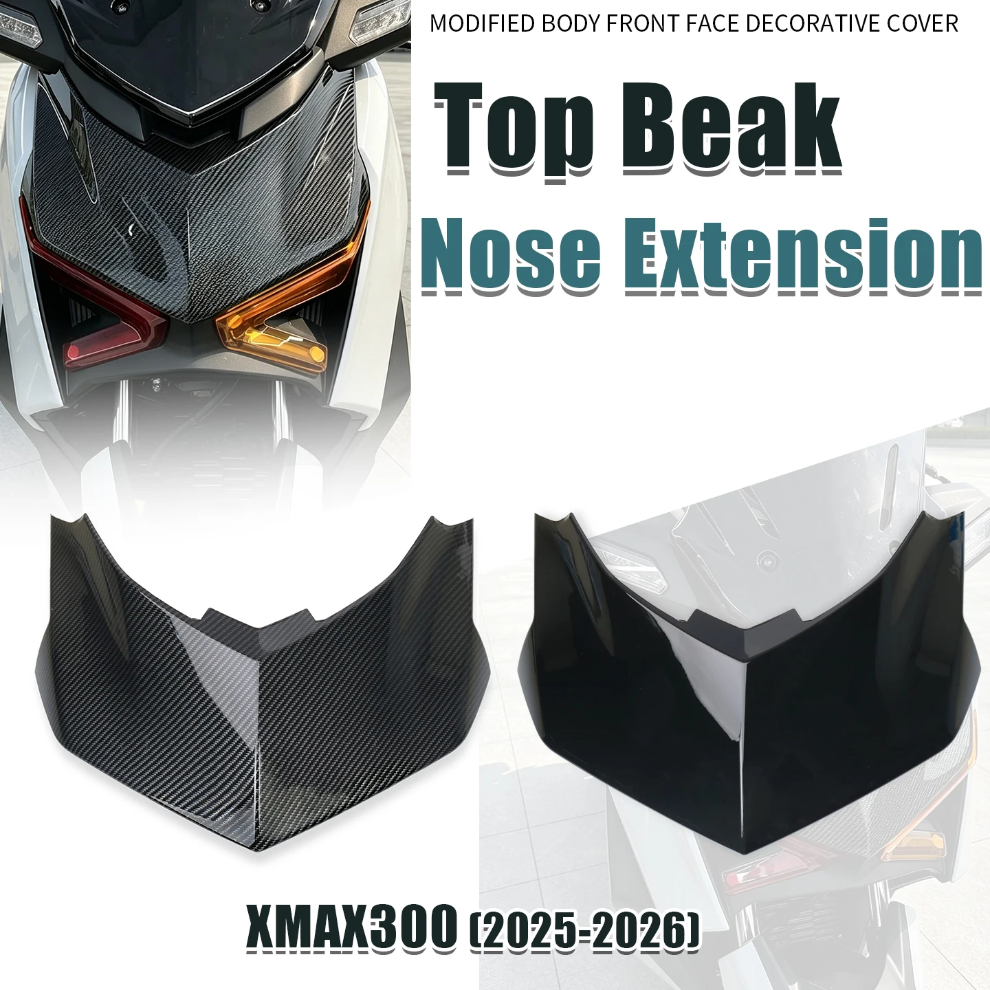 Motorcycle Head Lamp Top Beak Nose Extension Front Upper Headlight Panel Cowl Fairing For X-MAX300 XMAX 300 XMAX250 V3 2025 2026
Motorcycle Head Lamp Top Beak Nose Extension Front Upper Headlight Panel Cowl Fairing For X-MAX300 XMAX 300 XMAX250 V3 2025 2026