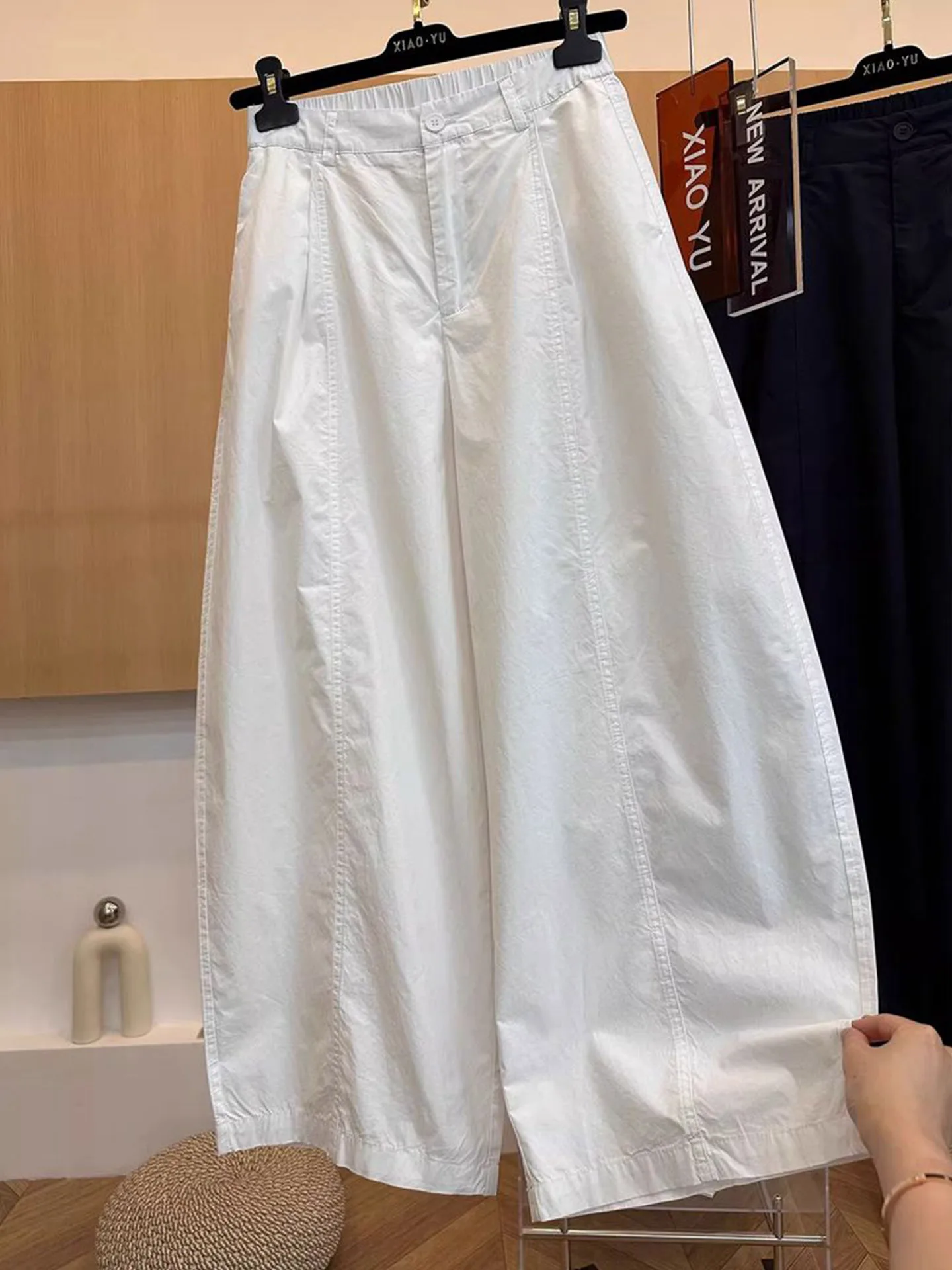 High Waist Wide Leg Pants Women's Summer Thin Nine Points Breathable Slimming Casual Pants Korean Style Commute Wind
High Waist Wide Leg Pants Women's Summer Thin Nine Points Breathable Slimming Casual Pants Korean Style Commute Wind