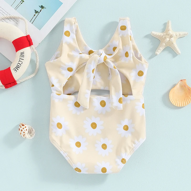 Baby Girl Swimwear Summer Floral Print Knot Cutout Sleeveless Monokini Swimsuits for Toddler Bathing Suits Beachwear
Baby Girl Swimwear Summer Floral Print Knot Cutout Sleeveless Monokini Swimsuits for Toddler Bathing Suits Beachwear