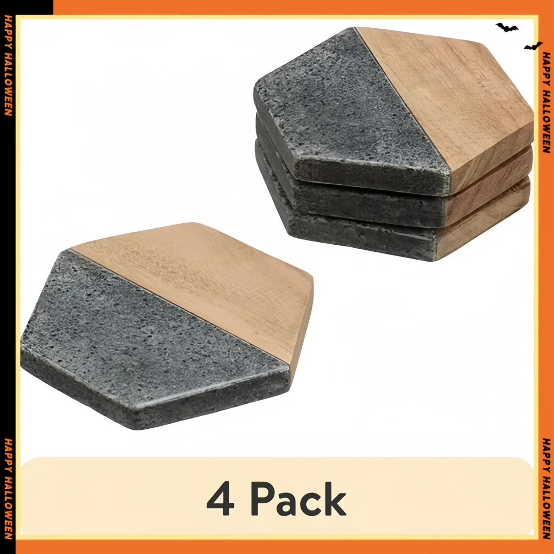 Двусторонние подставки из дерева и камня — термостойкие подушечки для декора рабочего стола в баре 
Двусторонние подставки из дерева и камня — термостойкие подушечки для декора рабочего стола в баре