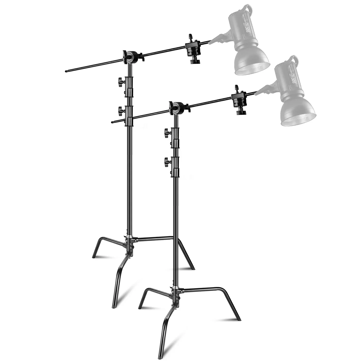 Neewer 2-Pack 100% Heavy-Duty Steel C-Stand, Pro Photography Light Stand With 3.5'/108cm Extension Arm, Grip Head,
Neewer 2-Pack 100% Heavy-Duty Steel C-Stand, Pro Photography Light Stand With 3.5'/108cm Extension Arm, Grip Head,