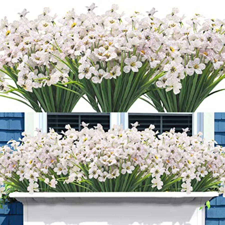 20 Bundles Artificial Flowers, Outdoor Indoor UV Resistant Fake Flowers No Fade Faux Plastic Plants Garden Porch Window Box Dec
20 Bundles Artificial Flowers, Outdoor Indoor UV Resistant Fake Flowers No Fade Faux Plastic Plants Garden Porch Window Box Dec