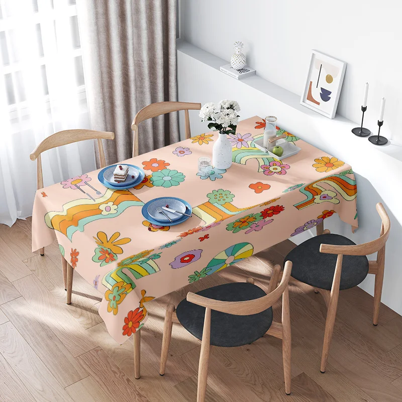 Vintage Floral Tablecloth Retro Kitchen DecorColorful Dinner Party Table Linen for Dining Room in Multicolor One Size Only (Pink
Vintage Floral Tablecloth Retro Kitchen DecorColorful Dinner Party Table Linen for Dining Room in Multicolor One Size Only (Pink