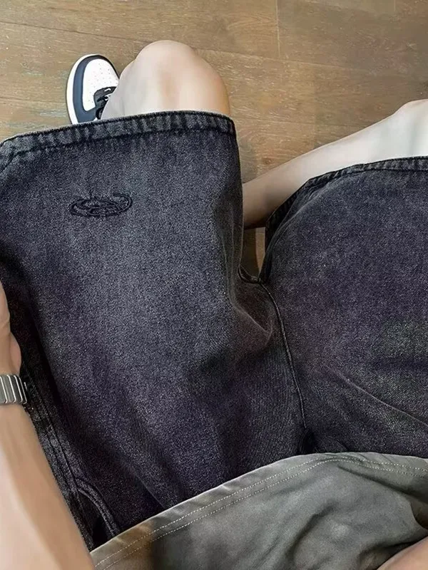 Retro American Denim Shorts for Men Summer Thin Wide Leg Loose Slimming High Street Washed Five-Quarter Pants Casual Jeans
Retro American Denim Shorts for Men Summer Thin Wide Leg Loose Slimming High Street Washed Five-Quarter Pants Casual Jeans