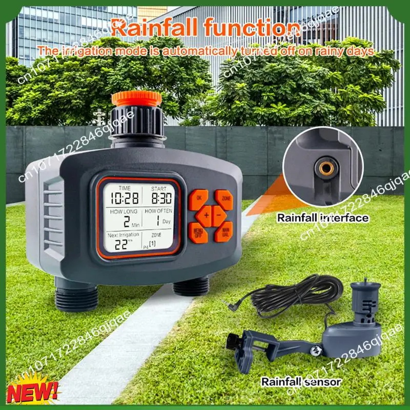 A48I 2-Way Water Timer LCD Display Timer Waterproof IP65 Home Garden Irrigation Rainfall Timer Automatic Controller System
A48I 2-Way Water Timer LCD Display Timer Waterproof IP65 Home Garden Irrigation Rainfall Timer Automatic Controller System