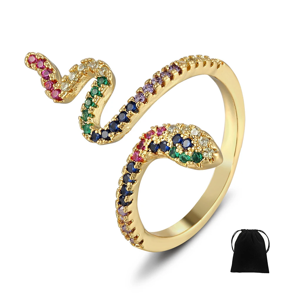 High Quality Fashion Design Classic Snake Ring For Women Charm Engagement Wedding Party Adjustable Jewelry Accessories Gift
High Quality Fashion Design Classic Snake Ring For Women Charm Engagement Wedding Party Adjustable Jewelry Accessories Gift