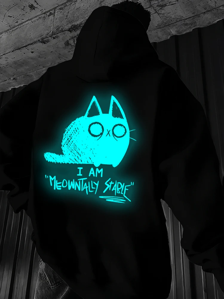 New Funny Cat Print Hoodies Luminous Style Hip Hop Animal Casual Long Sleeve Streetwear Women Men Fashion Hoody
New Funny Cat Print Hoodies Luminous Style Hip Hop Animal Casual Long Sleeve Streetwear Women Men Fashion Hoody