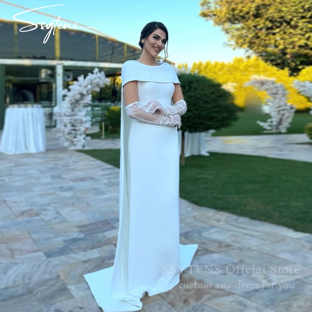 SSYTENS Customized Elegant Wedding Party Dress for Bride Mother Cape Column Formal Gowns White Sleeveless Long Evening Dresses
SSYTENS Customized Elegant Wedding Party Dress for Bride Mother Cape Column Formal Gowns White Sleeveless Long Evening Dresses