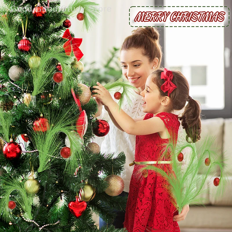 3PCS Faux Feather Christmas Tree Topper Decor Christmas Green Curly Stem Fluffy Tree Branch Decoration DIY Accessories
3PCS Faux Feather Christmas Tree Topper Decor Christmas Green Curly Stem Fluffy Tree Branch Decoration DIY Accessories