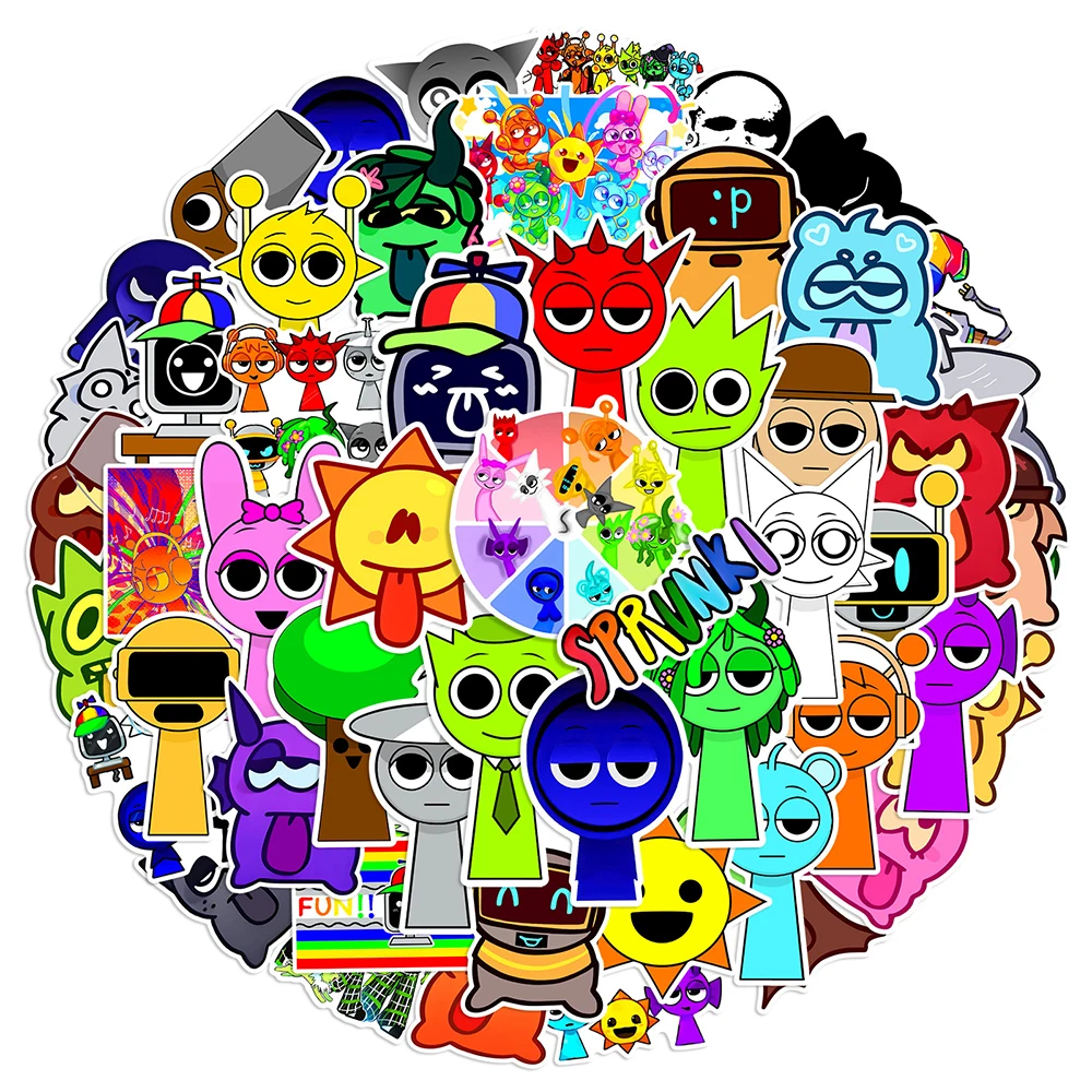 10/30/50PCS Music Game Incredibox Sprunki Stickers Cartoon Decal Laptop Skateboard Travel Luggage Car Waterproof Sticker Kid Toy
10/30/50PCS Music Game Incredibox Sprunki Stickers Cartoon Decal Laptop Skateboard Travel Luggage Car Waterproof Sticker Kid Toy