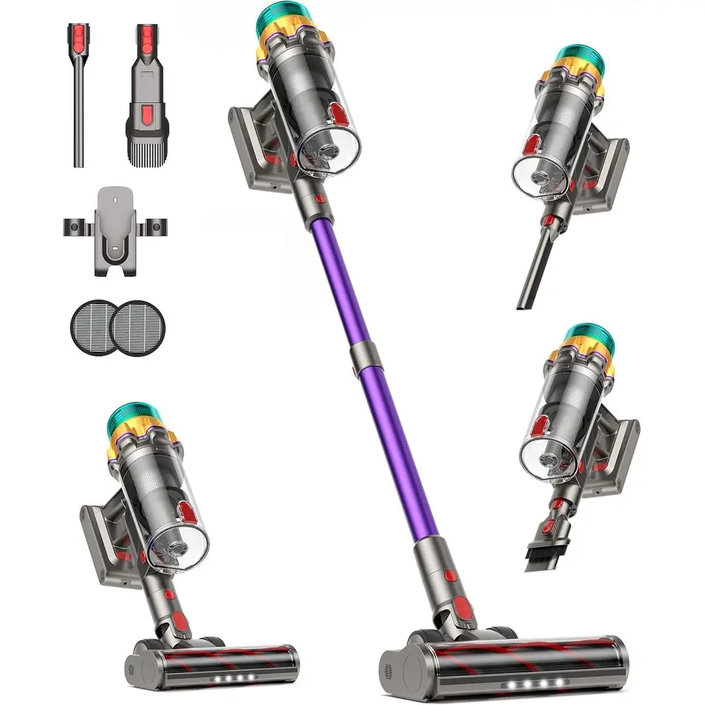 CordlVacuum Cleaner, 55KPA 650W 65Mins Extra-Large Dust Cup CordlStick Vacuum, Rechargeable Vacuum Cleaner with Sel-Standing, Va
CordlVacuum Cleaner, 55KPA 650W 65Mins Extra-Large Dust Cup CordlStick Vacuum, Rechargeable Vacuum Cleaner with Sel-Standing, Va