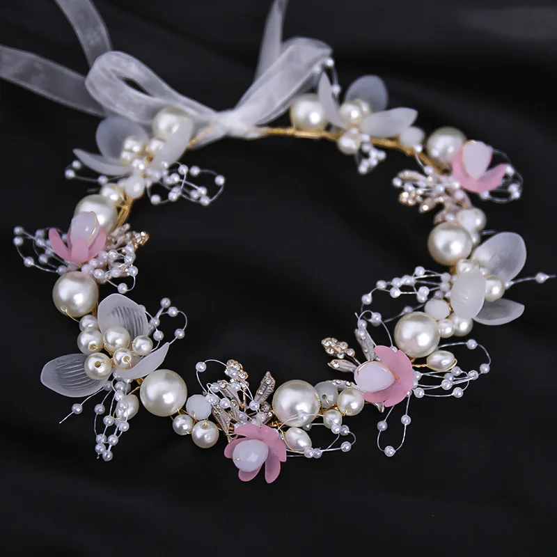 Handmade Pearl Flower Hair Band with Diamond Decoration Tassel for Women Party Wedding Hair Accessories
Handmade Pearl Flower Hair Band with Diamond Decoration Tassel for Women Party Wedding Hair Accessories